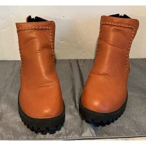 Brown Leather Ankle Boots